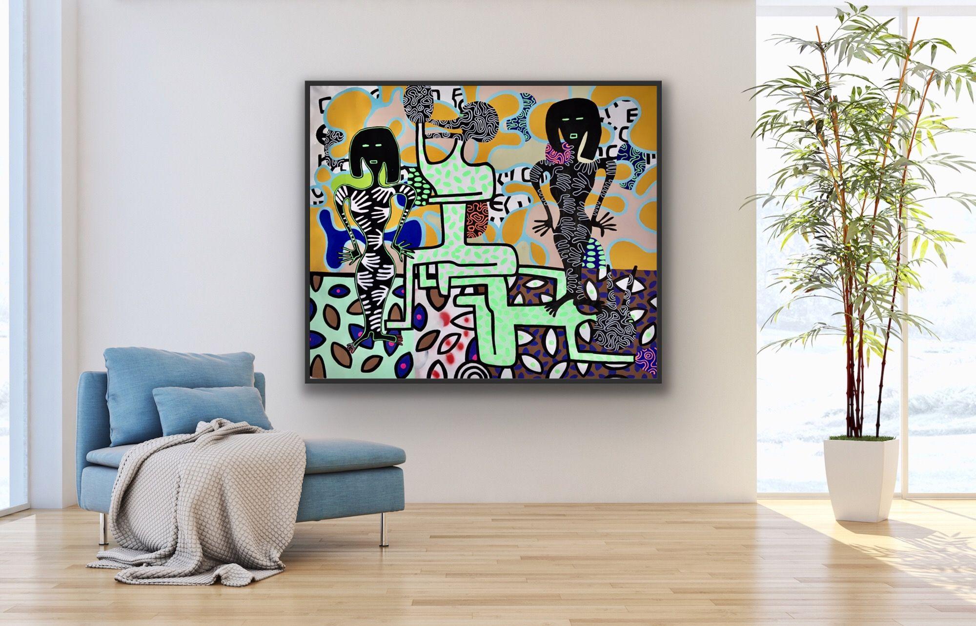 CANVAS 142, Peinture, Acrylique sur Toile en vente 2