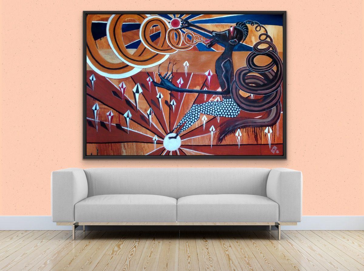 figurative colorful painting original figurative painting, modern, original acrylic abstract art, abstract modern wall art      This is original acrylic painting painted by Frantisek Florian - young czcech artist who has his artworks in private