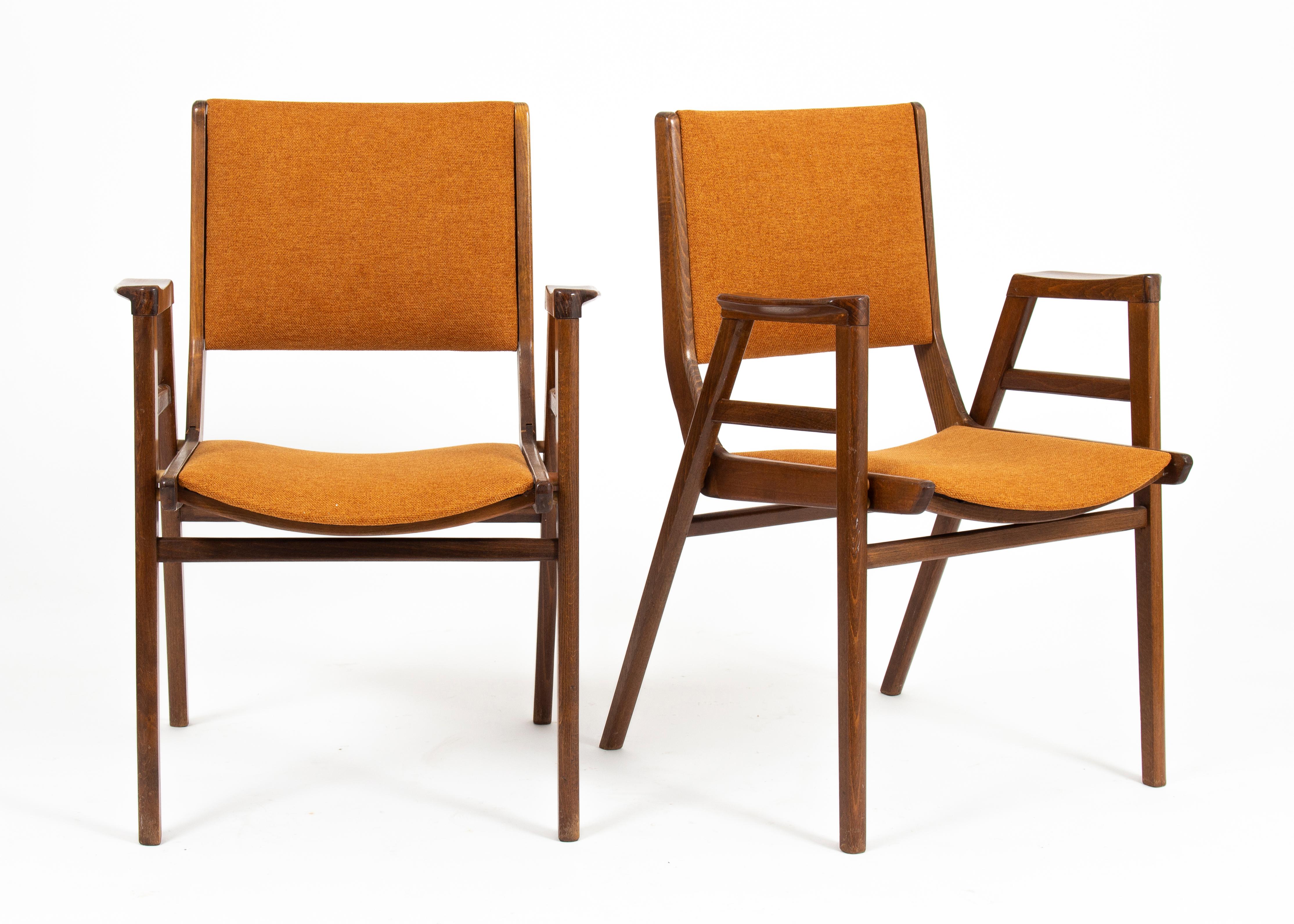 mid century modern stacking chairs