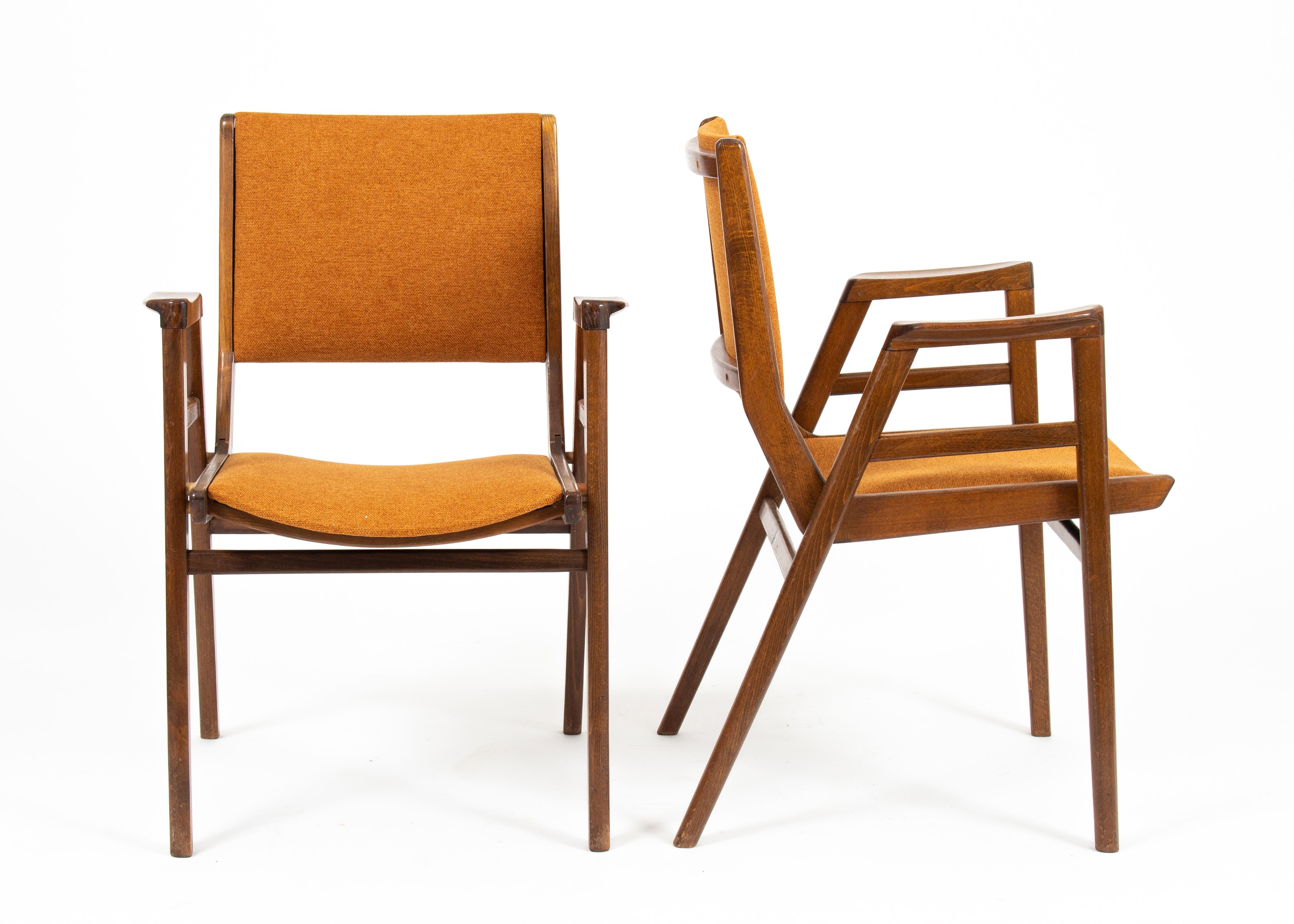 mid century stacking chairs