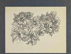 Ex Libris - Flowers - Woodcut by Frantisek Kobliha - 1951