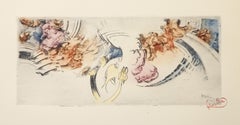 Composition abstraite (couleur), gravure surréaliste de Frantisek Kupka