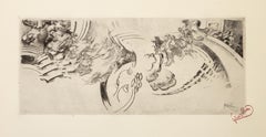 Abstract Composition, Surrealist Etching by Frantisek Kupka