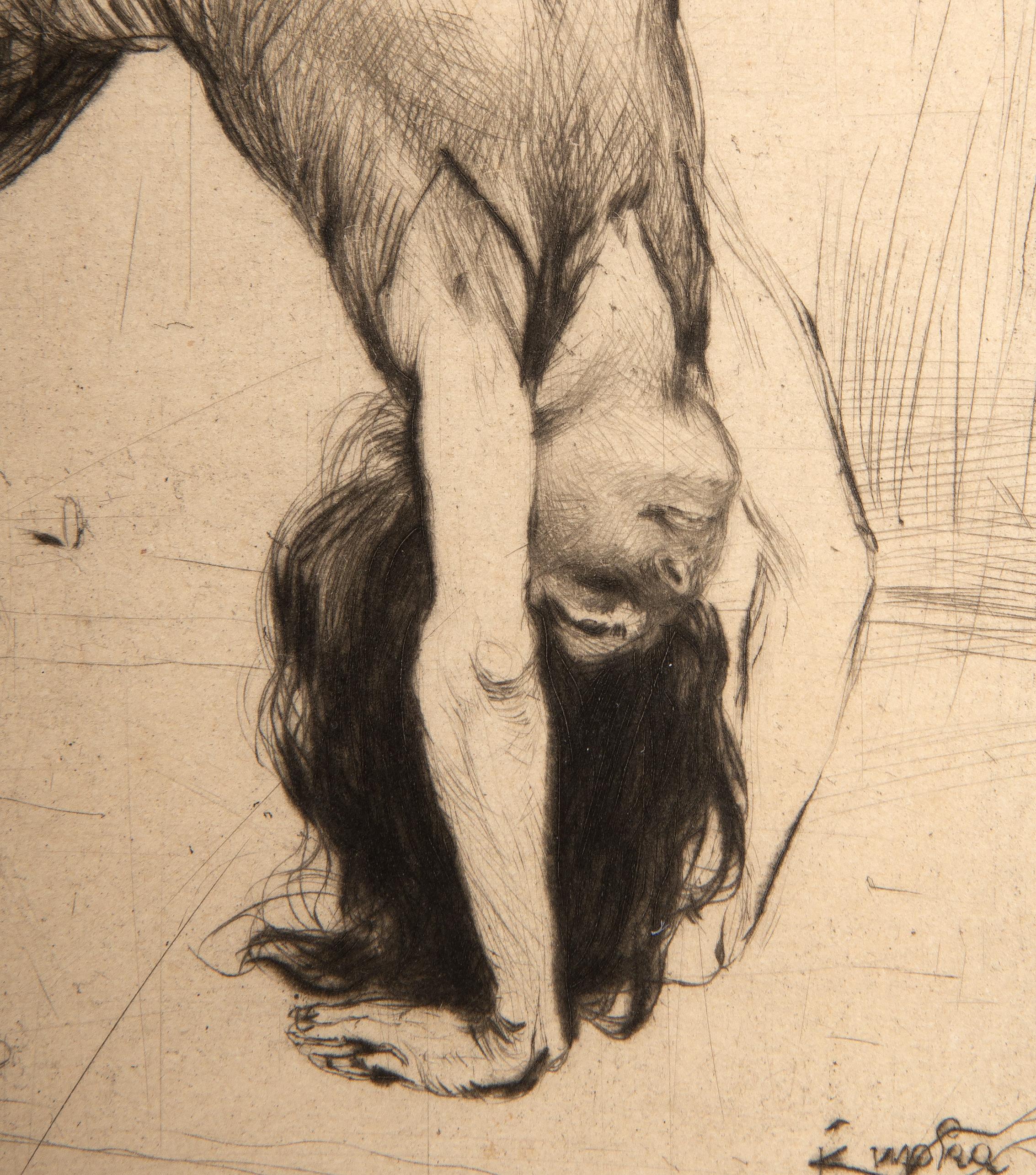 Akrobatka, Signed Surrealist Etching by Frantisek Kupka 2