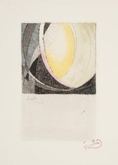 Amorpha (Color), Aguafuerte surrealista de Frantisek Kupka