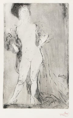 Femme Debout, Nude Surrealist Etching by Frantisek Kupka