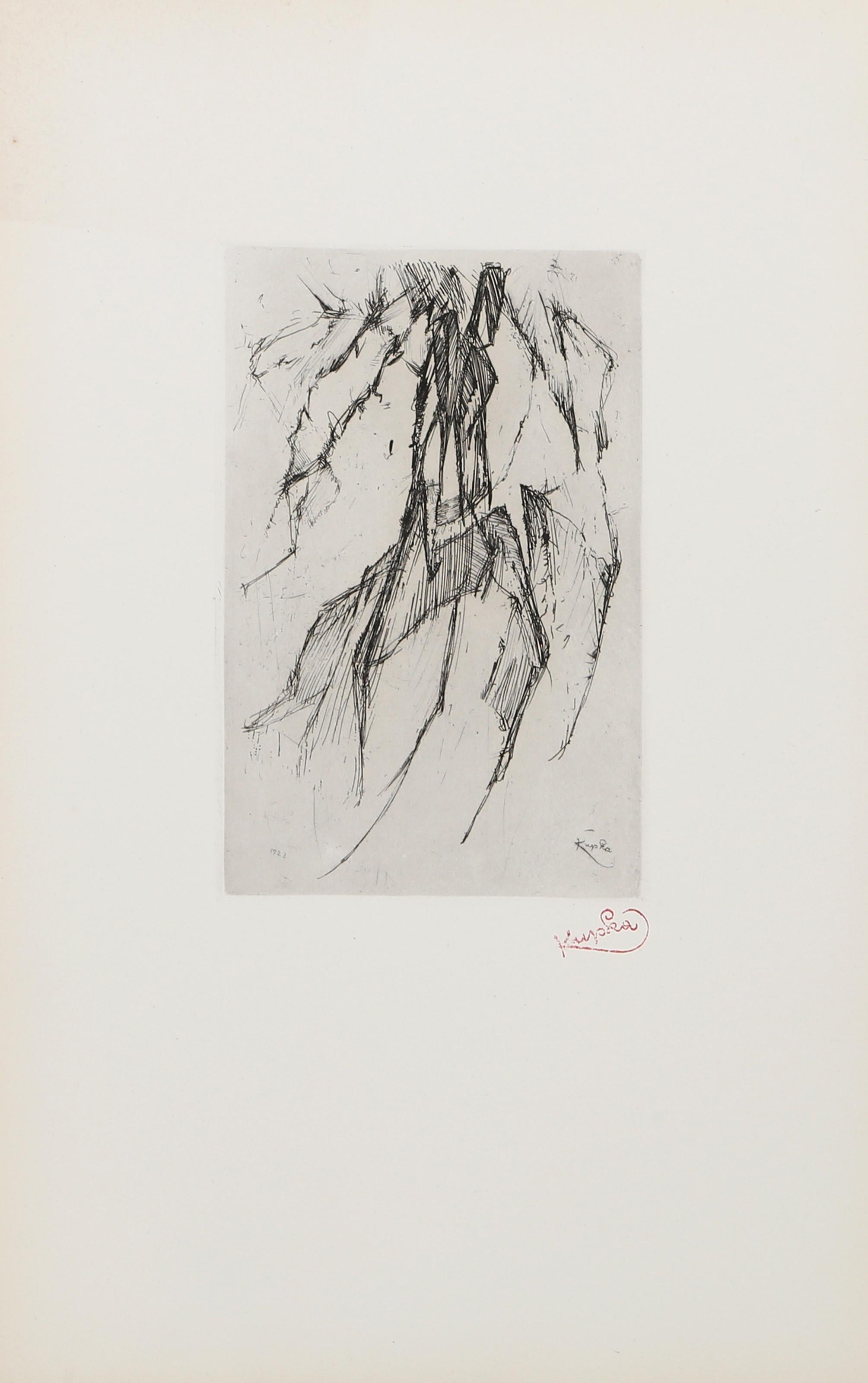 Fountain, Surrealist Etching by Frantisek Kupka For Sale 3