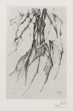 Brunnen, surrealistische Radierung von Frantisek Kupka