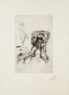Lutte, Surrealist Etching by Frantisek Kupka