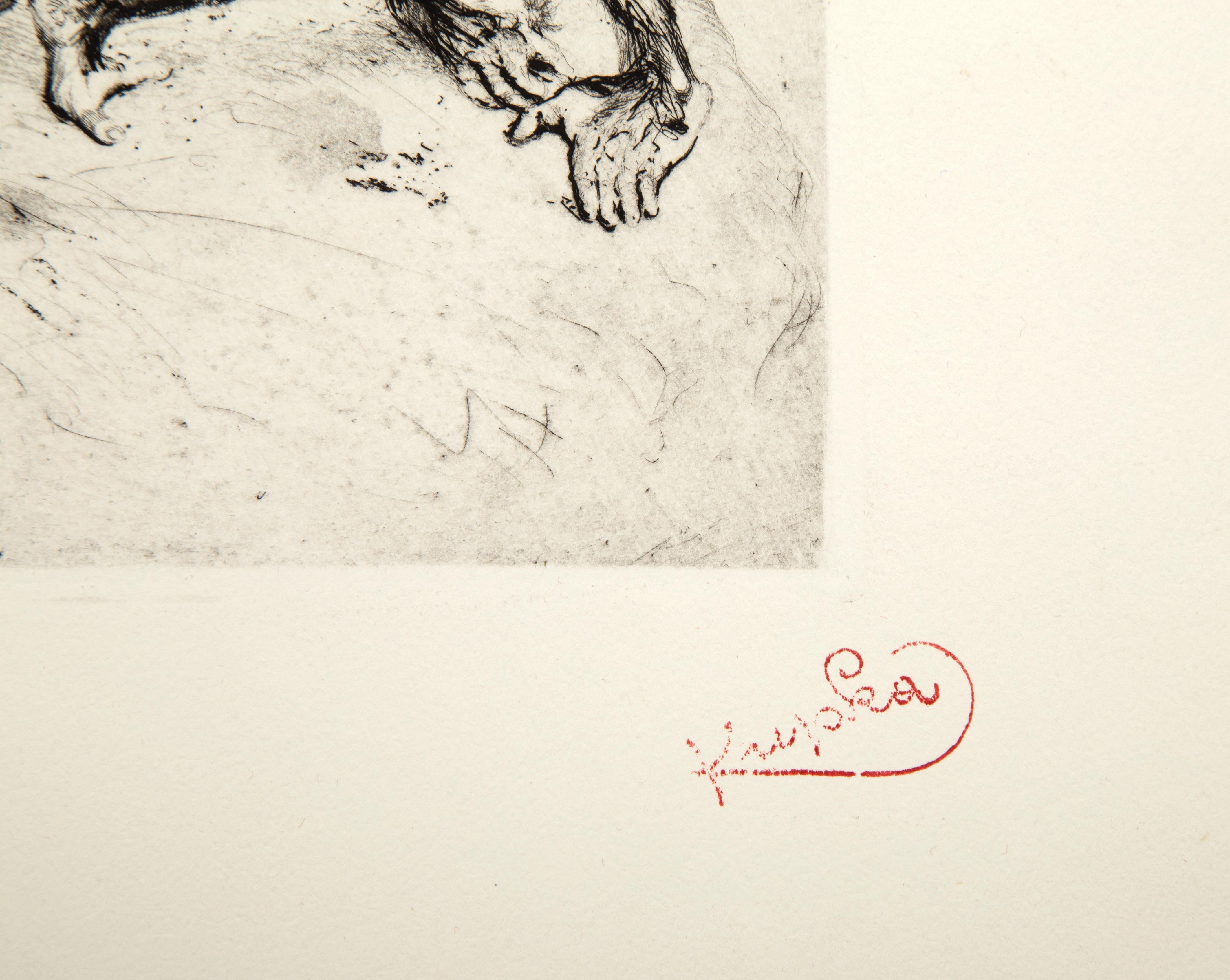 Lutte, Surrealist Etching by Frantisek Kupka For Sale 3