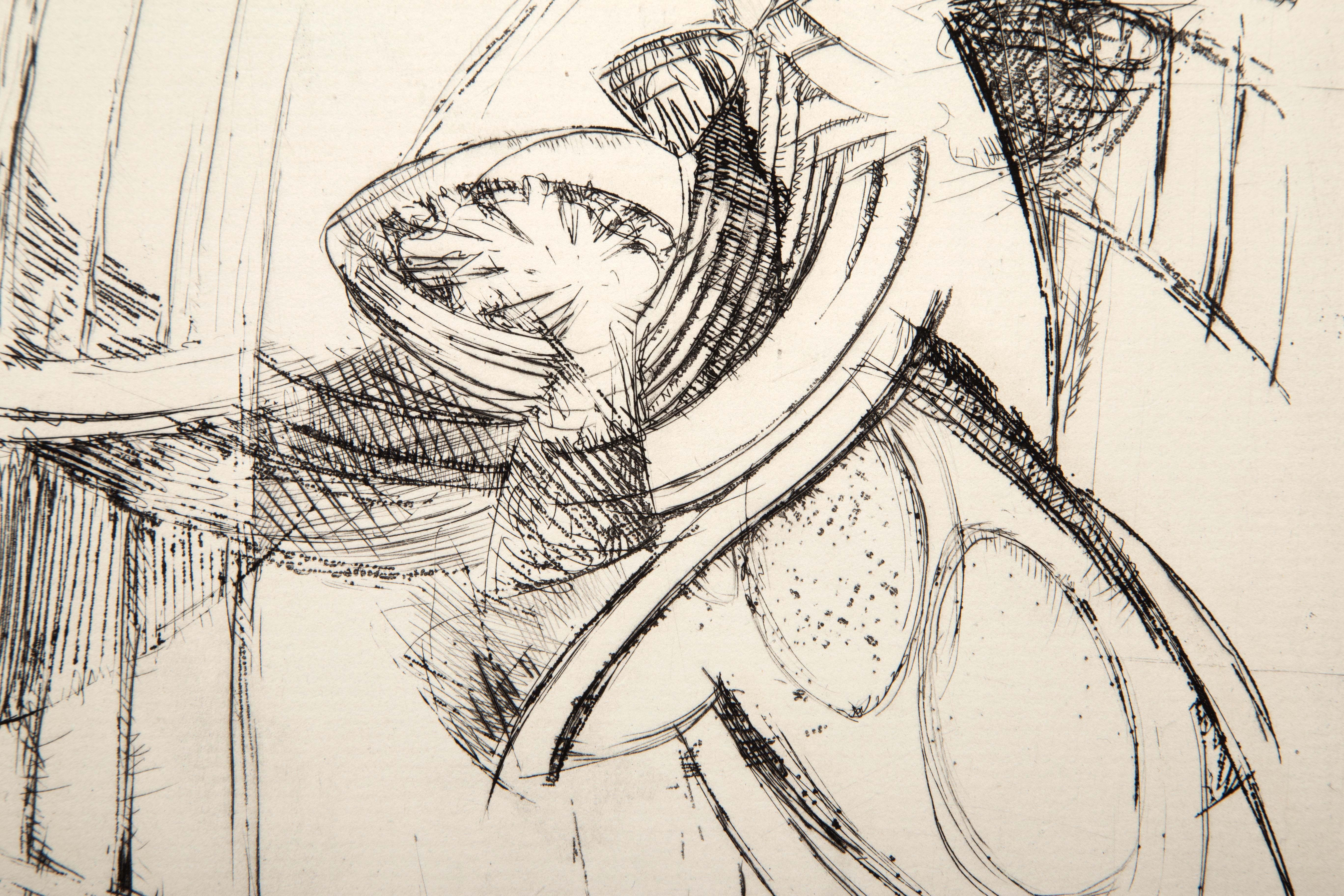 Sons de Cloches, Surrealist Etching by Frantisek Kupka For Sale 2