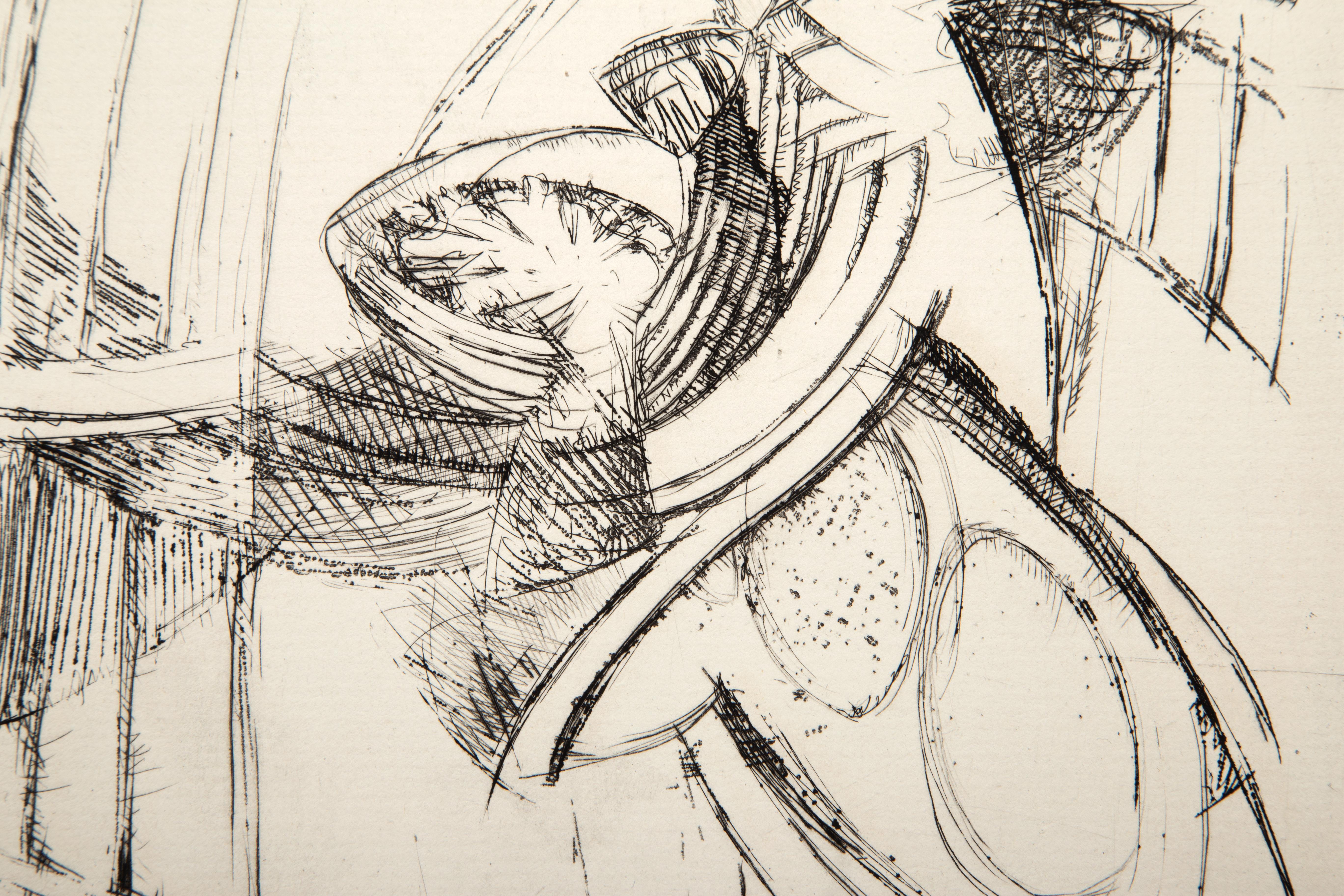 Sons de Cloches, Surrealist Etching by Frantisek Kupka For Sale 3