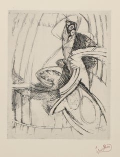 Antique Sons de Cloches, Surrealist Etching by Frantisek Kupka