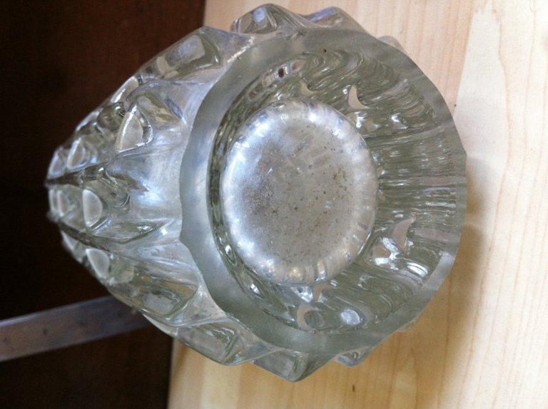 Hand-Crafted Frantisek Vizner, Sklo Union Czech Art Glass, the Maze', a Good Art Glass Vase For Sale