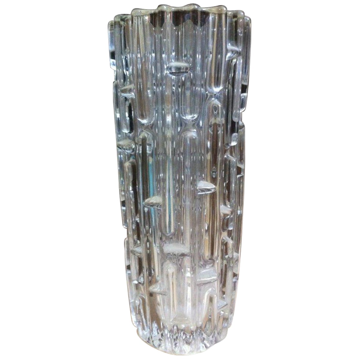 Frantisek Vizner, Sklo Union Tschechisches Kunstglas, „Der Maze“, eine Vase aus gutem Kunstglas