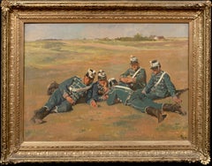 Danish Cavalry Resting In A landscape, 19th Century 