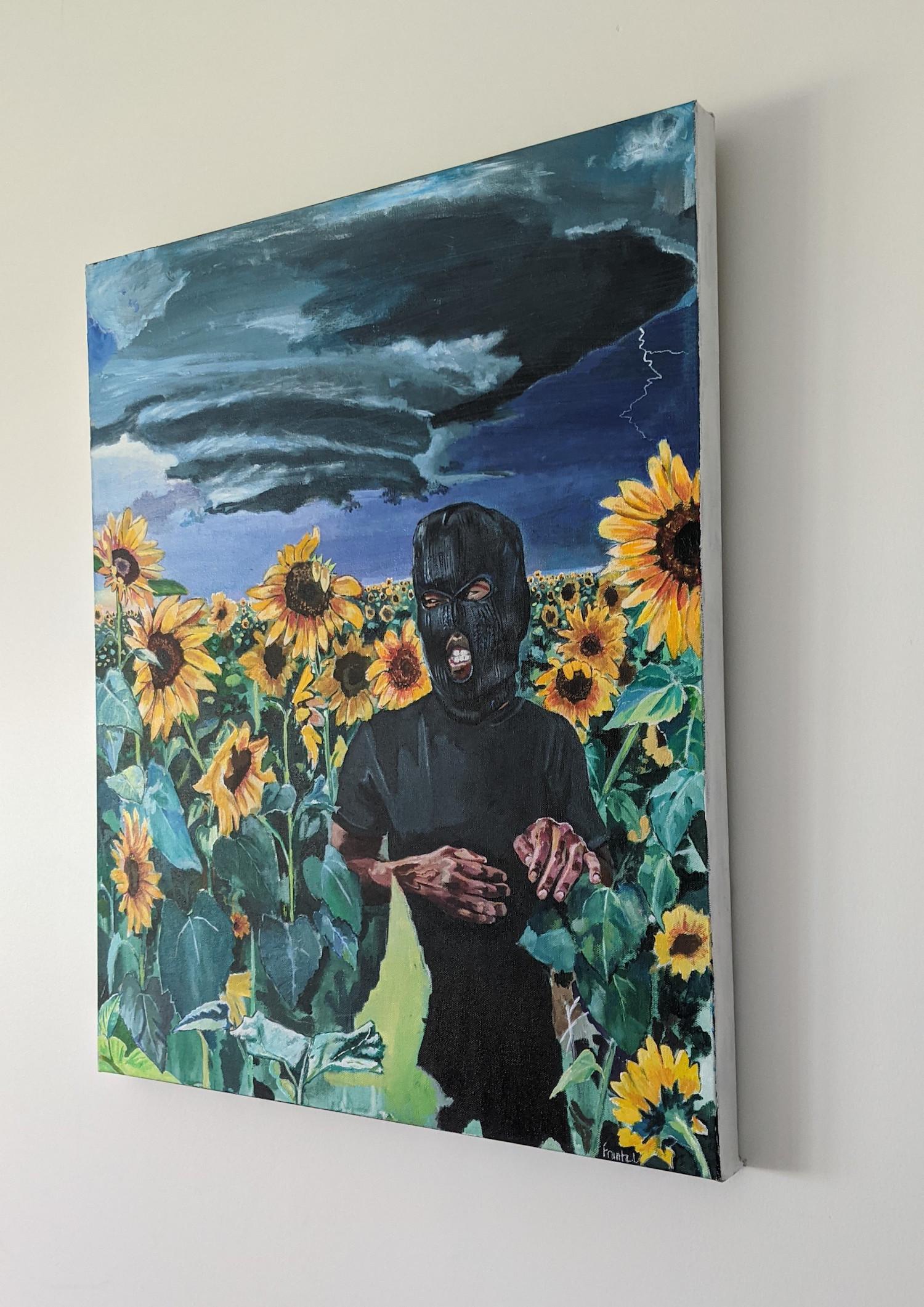 sunflower feild painting