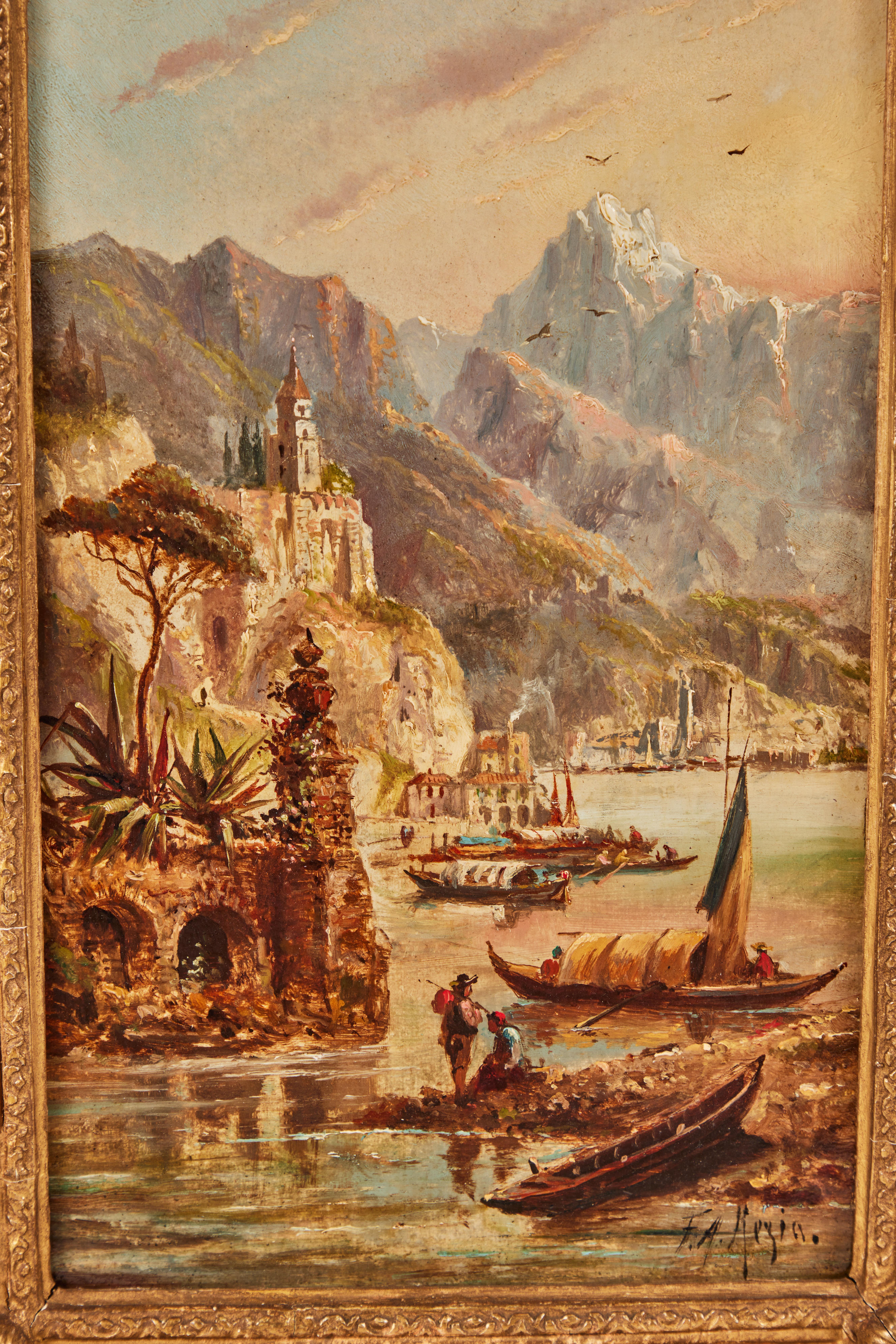 1880, peintures à l'huile italiennes en vente 1