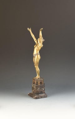 Franz Bergman, sculpture ART DECO BRONZE, vers 1925
