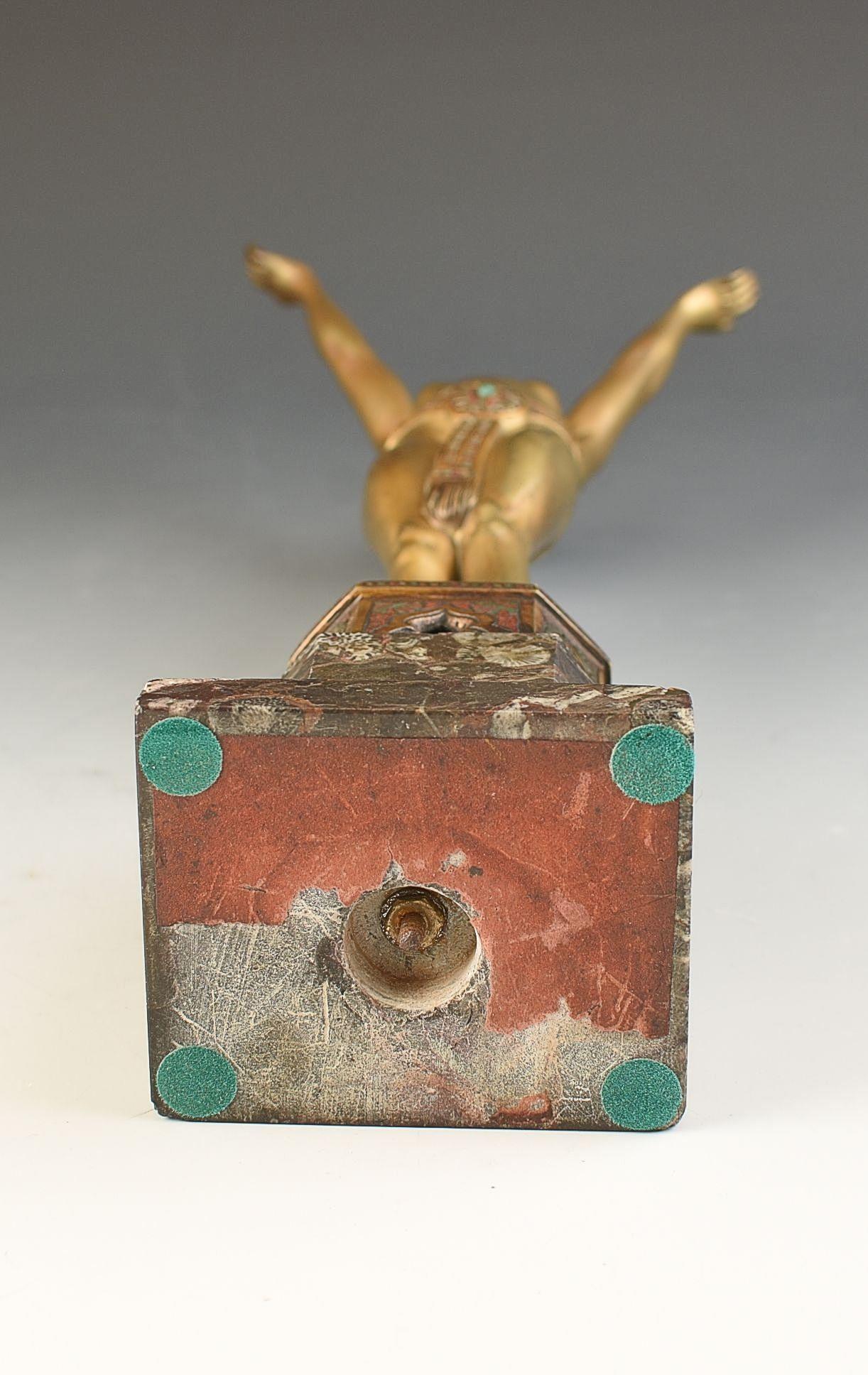 Inizio XX secolo Franz Bergman ART DECO SCULTURA IN BRONZO C.1925 in vendita