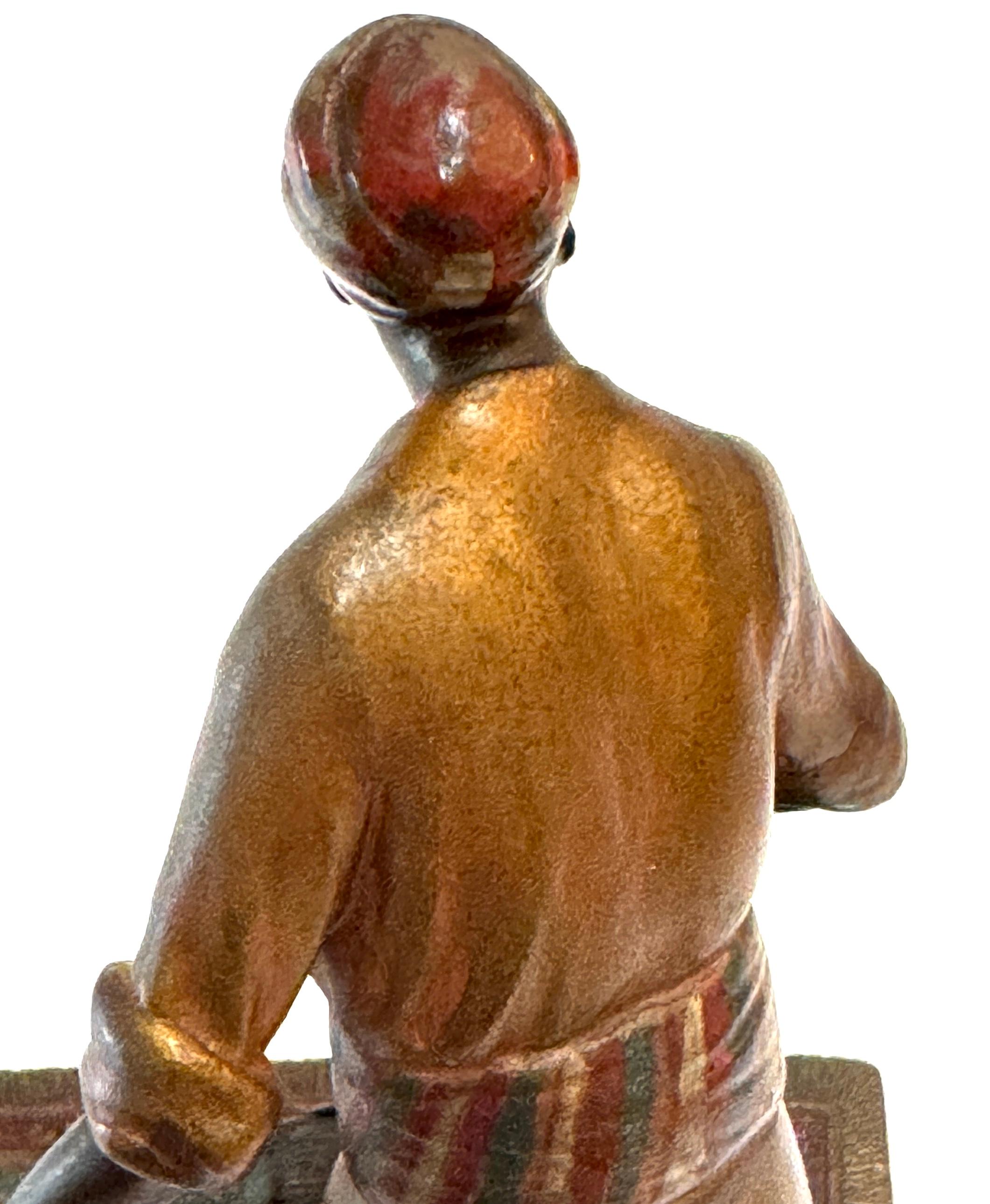 Franz Bergman Austrian Cold Painted Bronze Orientalist Merchant 3