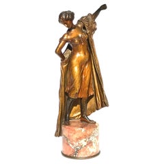 Großer Franz Bergman Erotische Bronze 