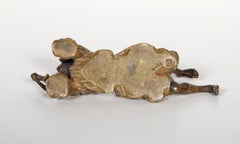 Boy Smoking Pipe, Orientalist Bronze Sculpture by Franz Bergmann