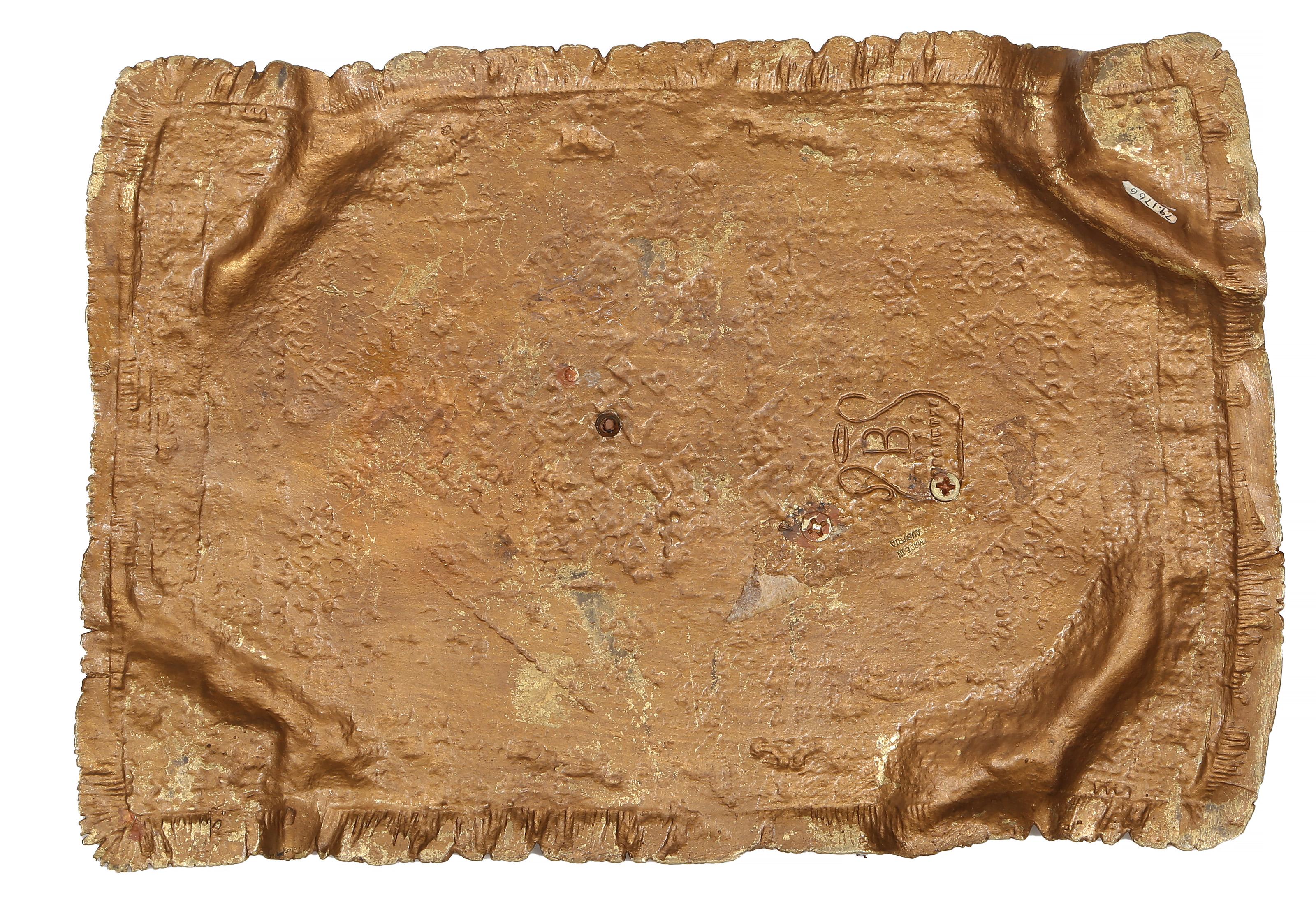 Man on Persian Rug, Orientalist Bronze Sculpture by Franz Bergmann For Sale 1