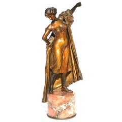 Tall Franz Bergman Erotic Bronze