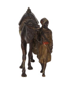 Traveler with Camel, sculpture orientaliste de Franz Bergmann