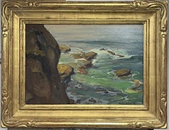 California Impressionist Oil Painting Franz A. Bischoff Laguna Seascape