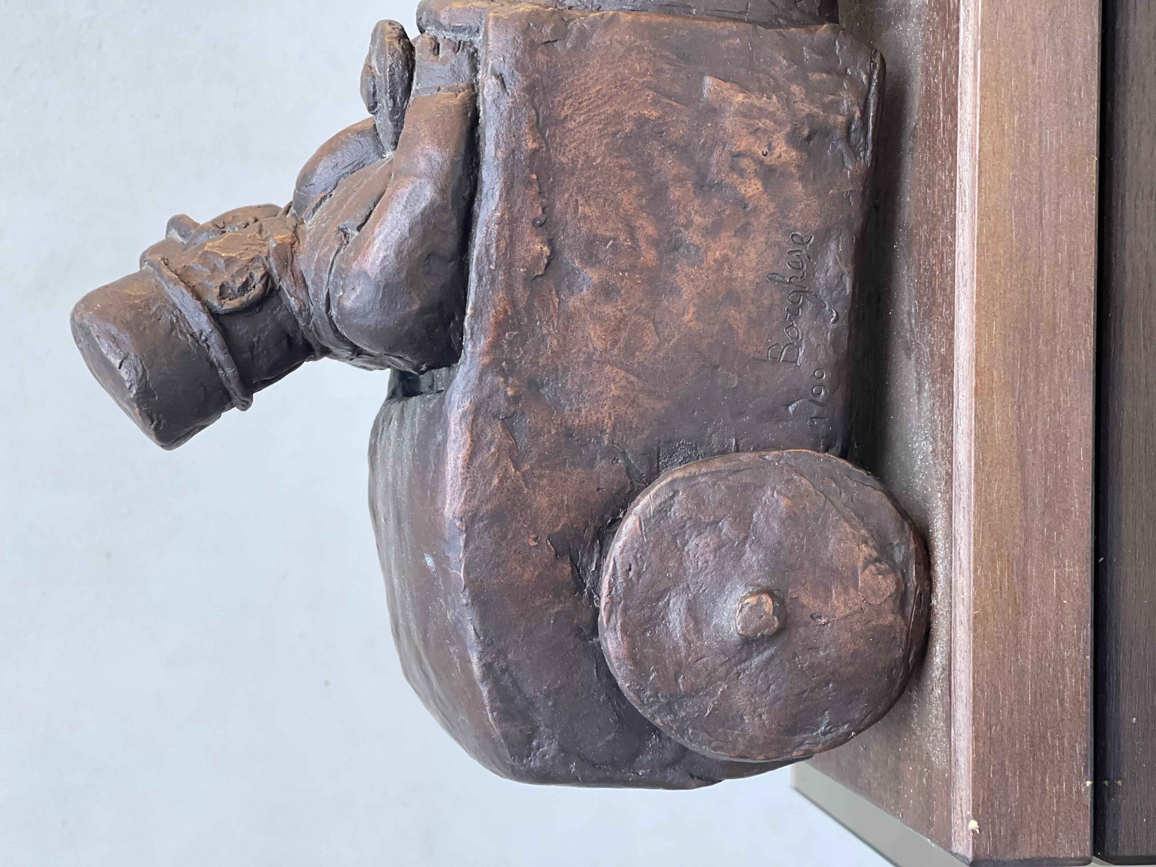 Franz Borghese Il Bolide Scultura in Bronzo a Cera Persa in vendita 4