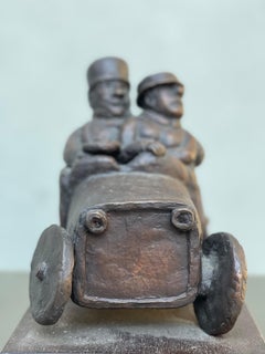 Franz Borghese Il Bolide Scultura in Bronzo a Cera Persa