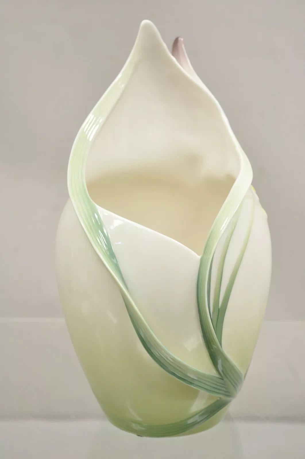 Franz Kollektion Papillon Schmetterling Porzellan Ornamental Weinkühler Vase (Unbekannt) im Angebot