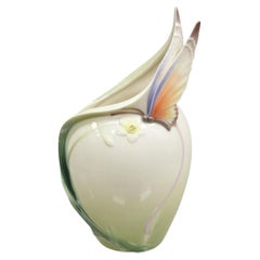 Franz Collection'S Papillon Butterfly Vaso ornamentale per vino in porcellana