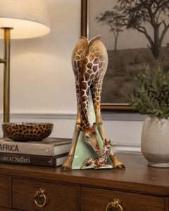 Franz Collection Skulpturale Porzellanvase "Familie Giraffe