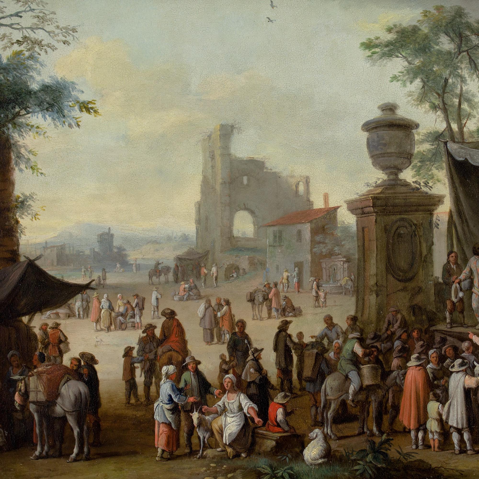 Franz De Paula Ferg (Attributed), Figures Of The Commedia dell'Arte For Sale 2
