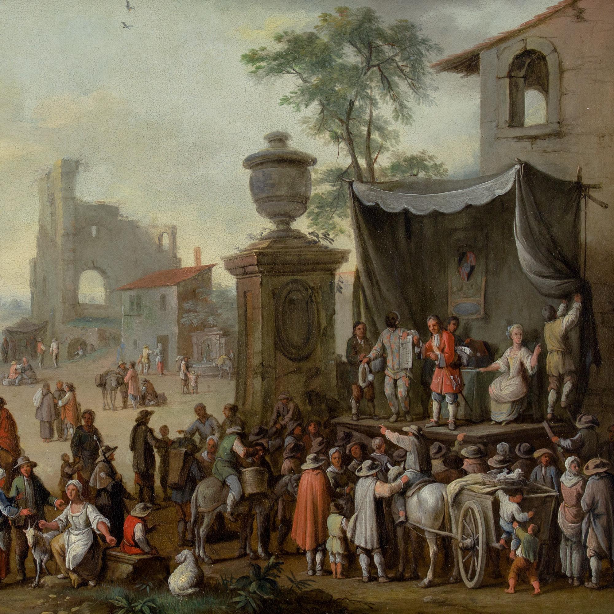Franz De Paula Ferg (Attributed), Figures Of The Commedia dell'Arte For Sale 3