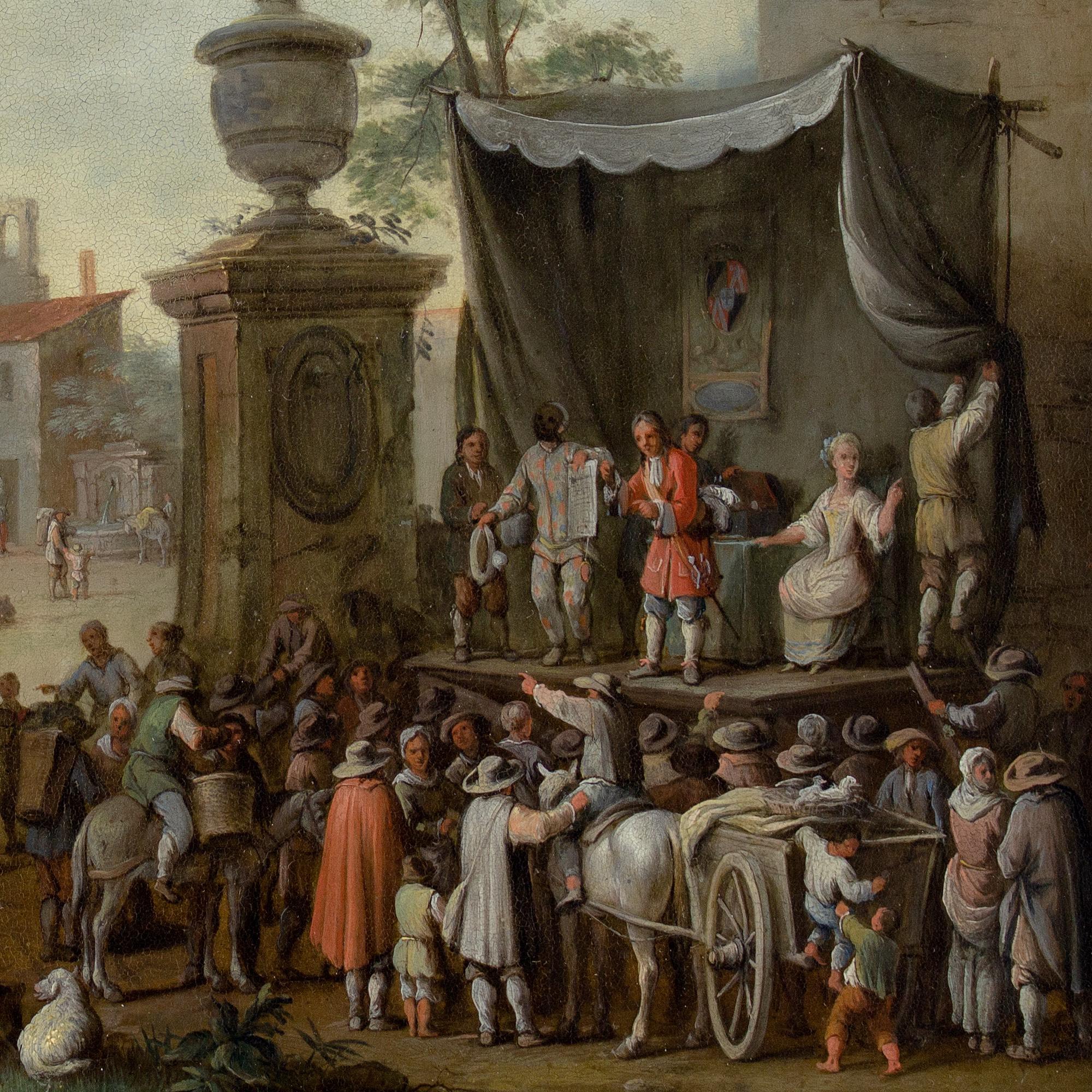 Franz De Paula Ferg (Attributed), Figures Of The Commedia dell'Arte For Sale 5