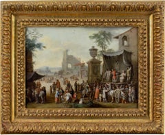 Franz De Paula Ferg (Attributed), Figures Of The Commedia dell'Arte