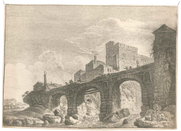 franz-edmund-weirotter-old-bridge-origina-etching-by-f-e-weirotter