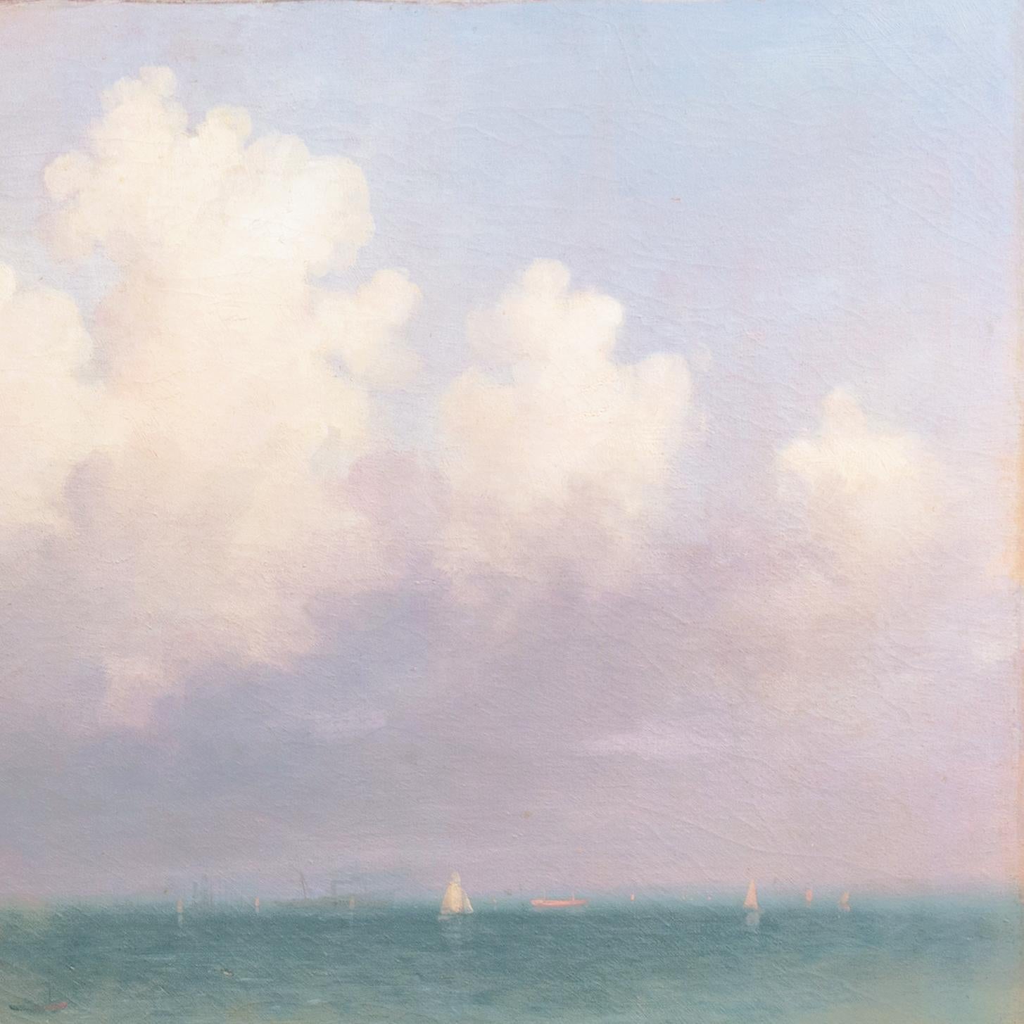 'Coastal Landscape', Berlin, Paris, Romantic Landscape, Riga, Benezit, Sailing For Sale 5