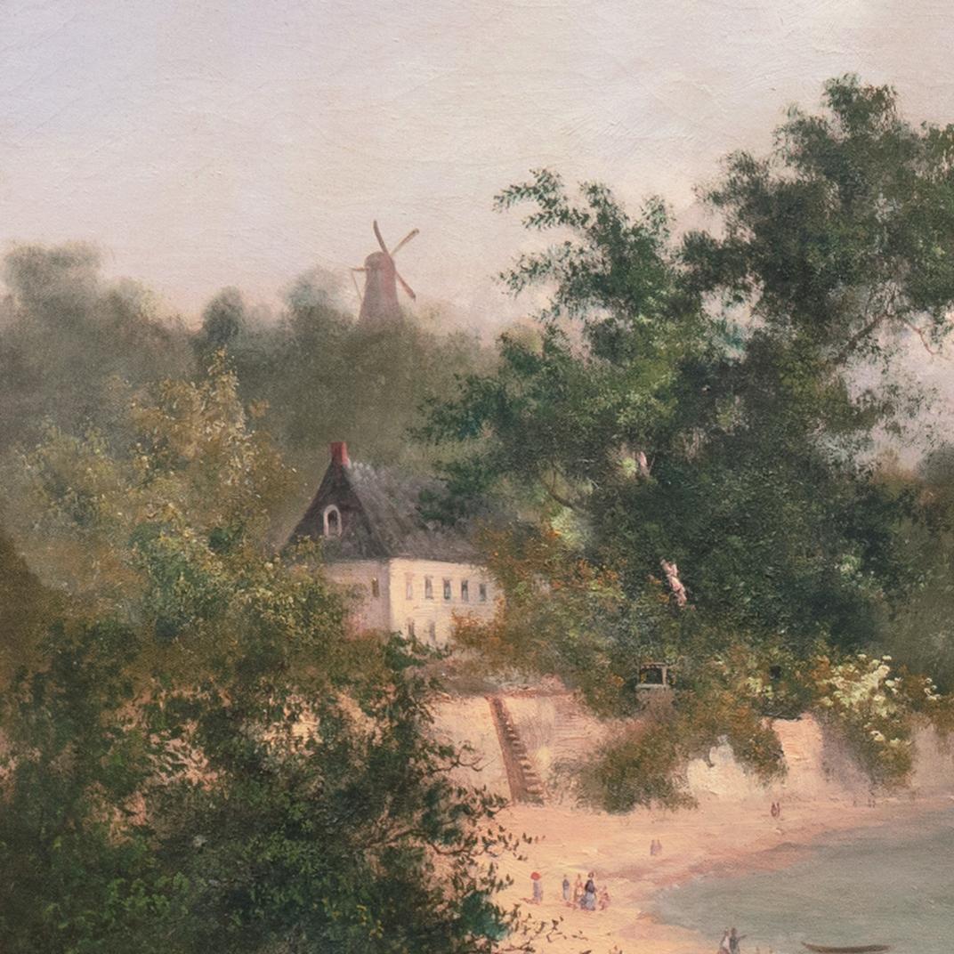 'Continental Coastal View', Berlin, Paris, Riga State Museum, Romantic Landscape For Sale 7