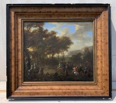 Franz Ferg de Paula(Austria)- Early 18th century landscape painting - Hunt scene