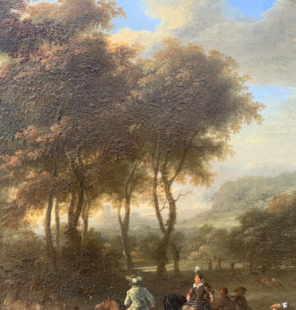 Franz Ferg de Paula(Austria)- Early 18th century landscape painting - Hunt scene 3
