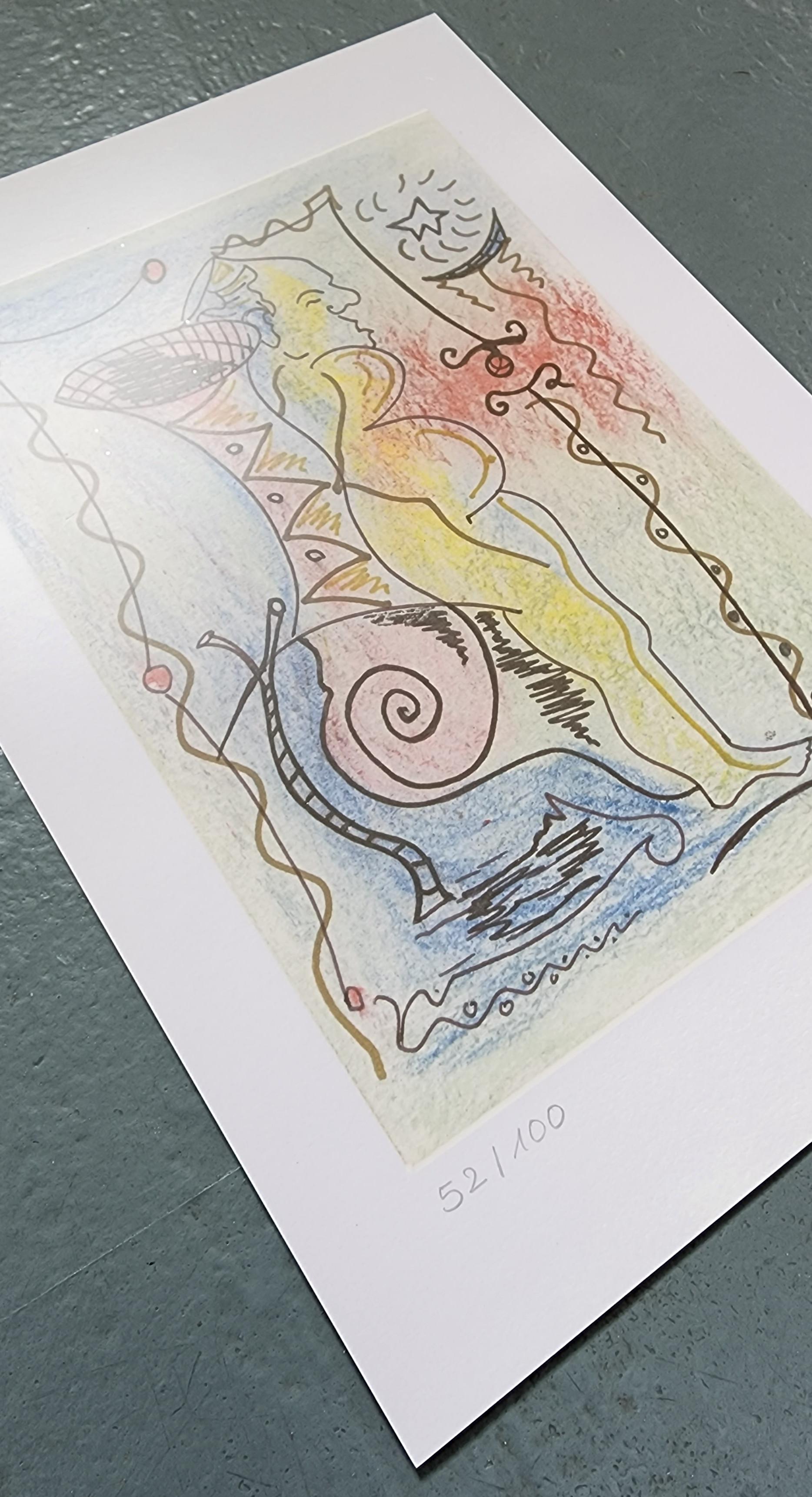 La nuit (Die Nacht) - Contemporain Print par Franz Graw