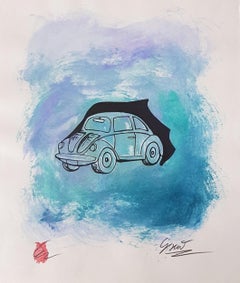 VW-Käfer (Fun, Mid-Century Modern, Bug, Beetle, Iconic)