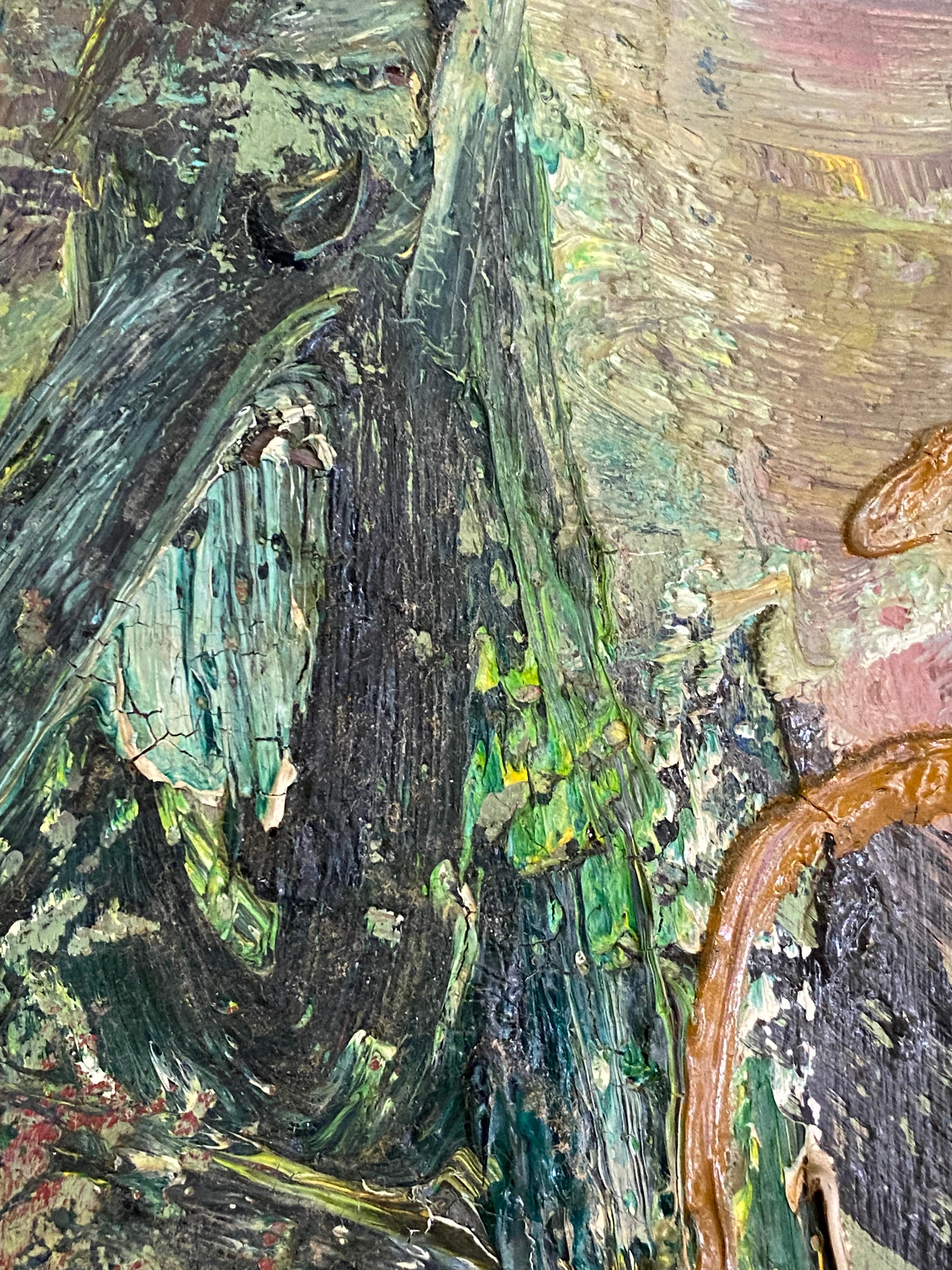Abstraktes expressionistisches Gemälde von Franz Grosz, 1957 im Angebot 4