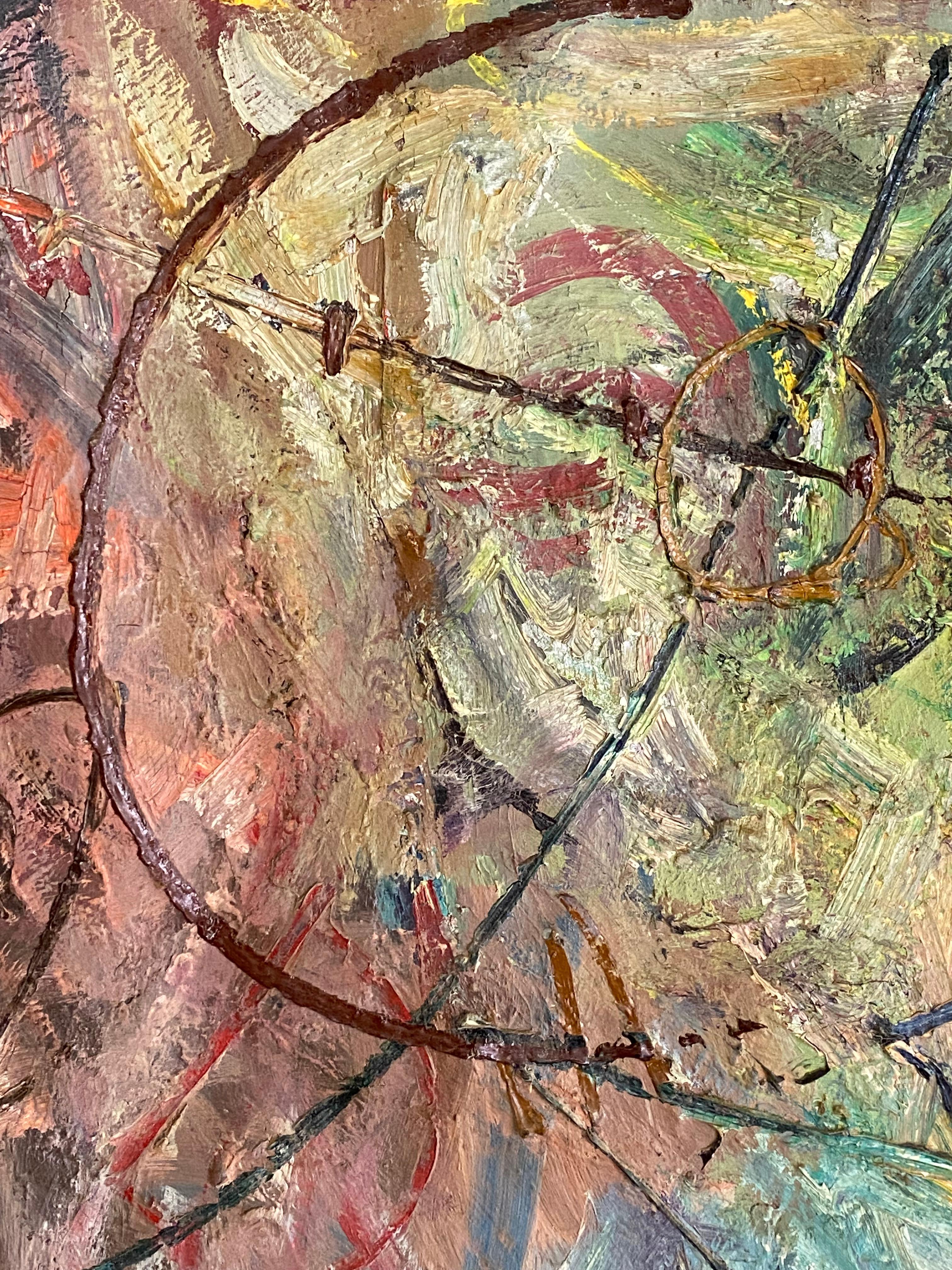 Abstraktes expressionistisches Gemälde von Franz Grosz, 1957 im Angebot 5