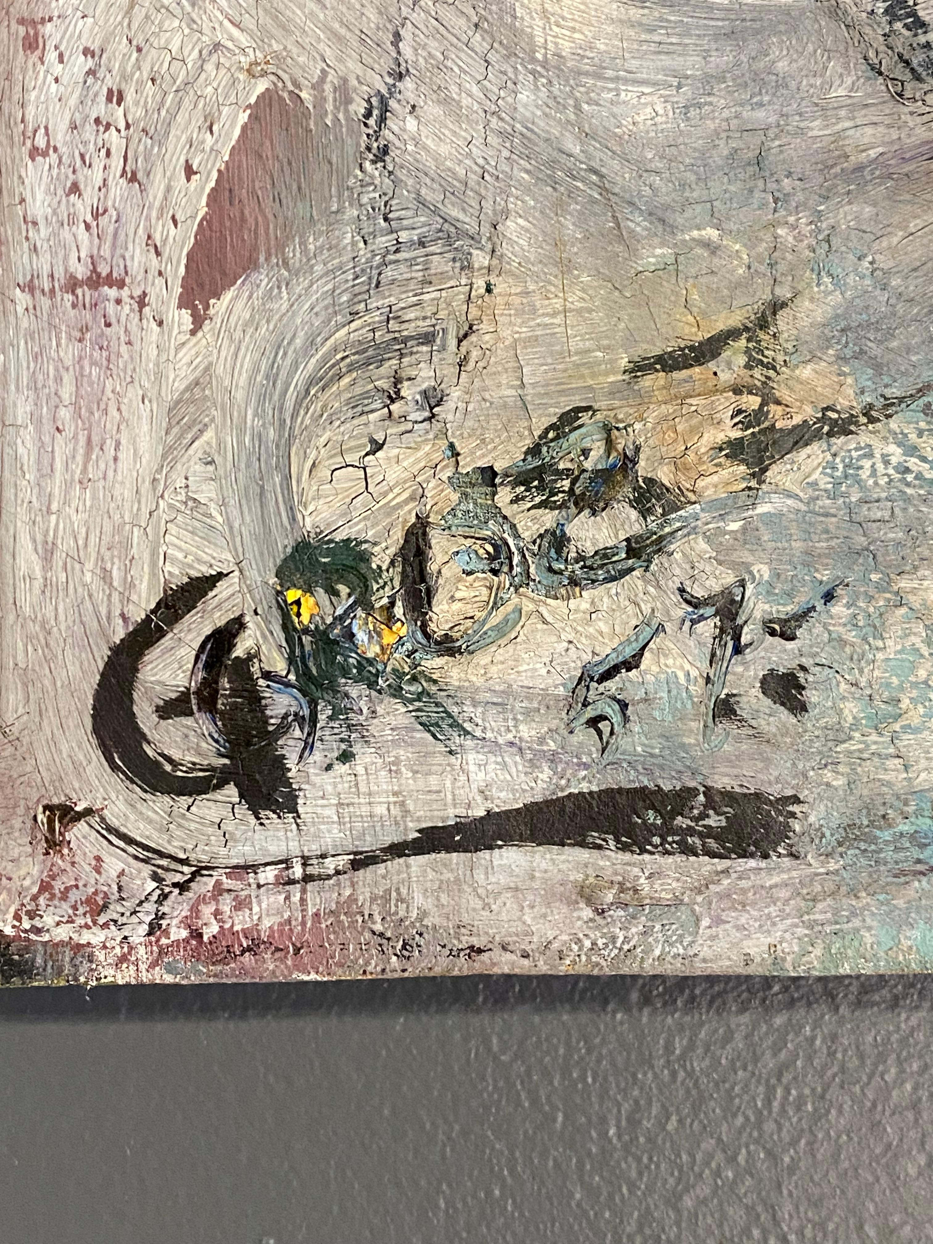 Abstraktes expressionistisches Gemälde von Franz Grosz, 1957 im Angebot 6